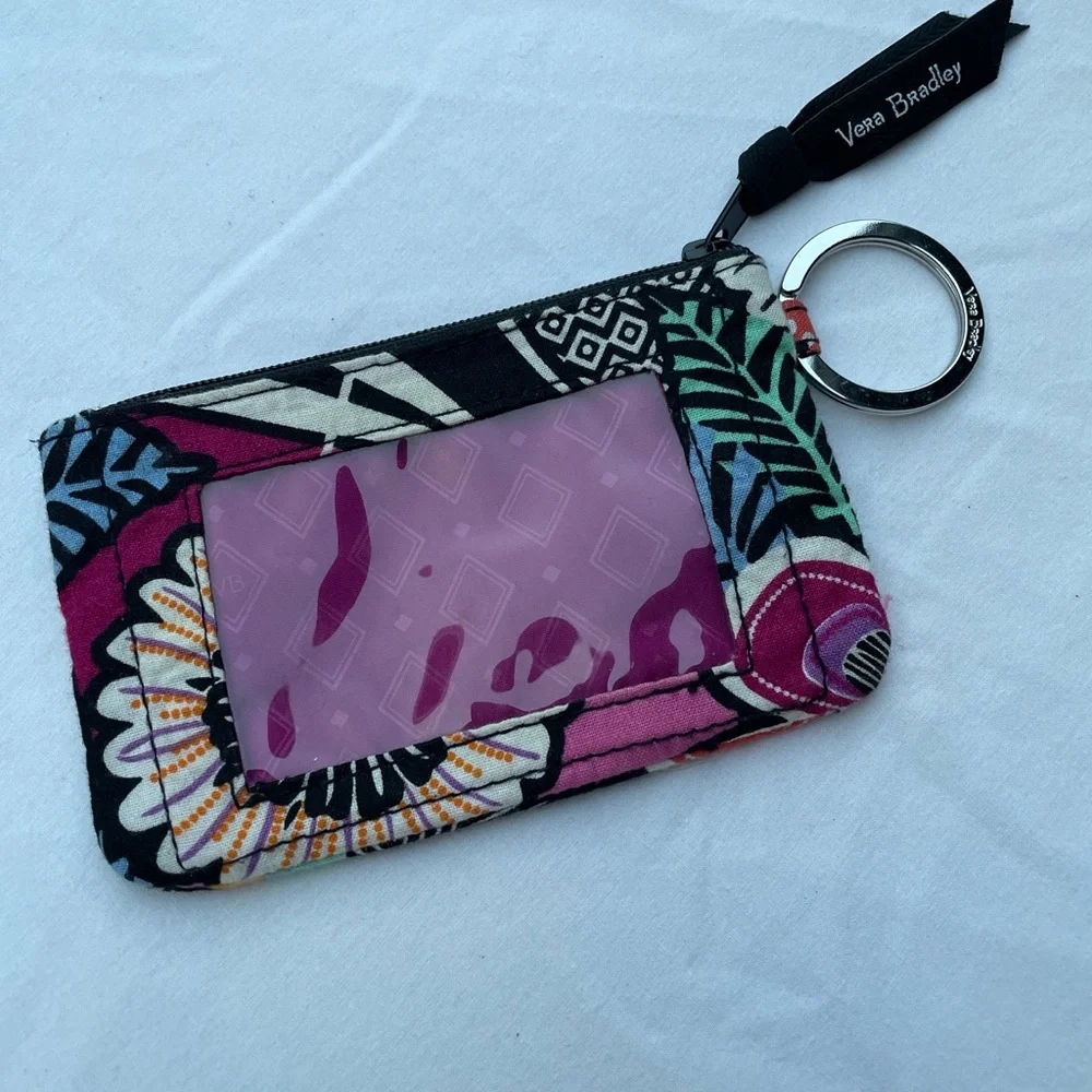 Vera Bradley Floral Keyring ID Holder